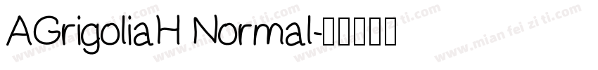 AGrigoliaH Normal字体转换